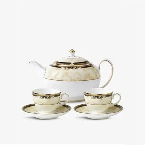 WEDGWOOD CORNOCOPIA TEA SET OF TWO. NEW IN BOX - RRP: $889.00