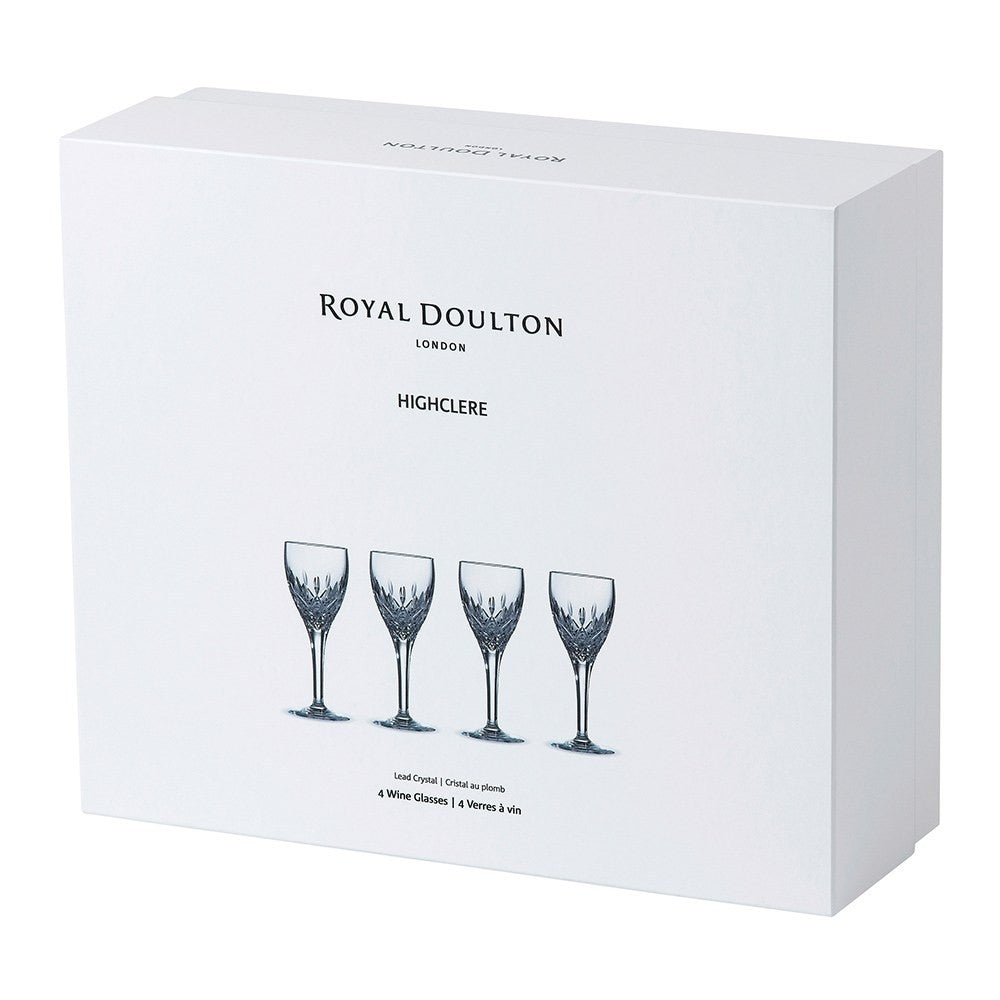 Royal Doulton Highclere Crystal Wine Set Of 4 RRP: AUD$499.00