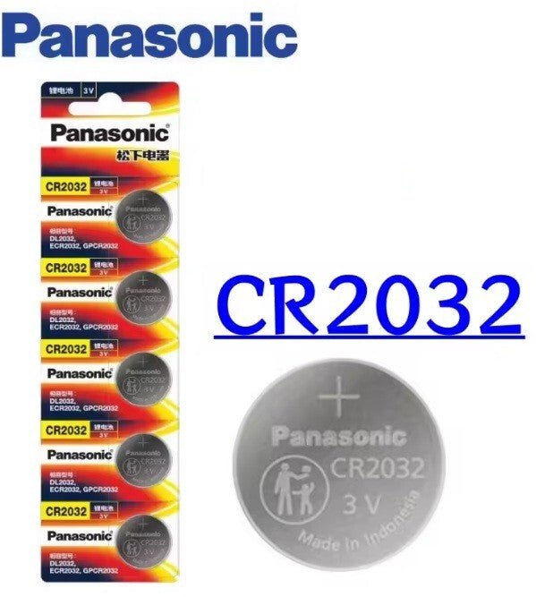 5 PCS Panasonic CR2032 Coin Li Battery 3V For Calculator Toy Watch Button cell