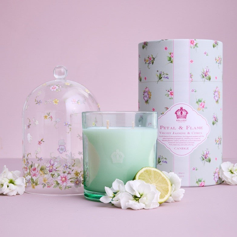 Royal Albert Pomegranate Blossom Candle Velvet Jasmine & Citrus RRP: AUD$89.95