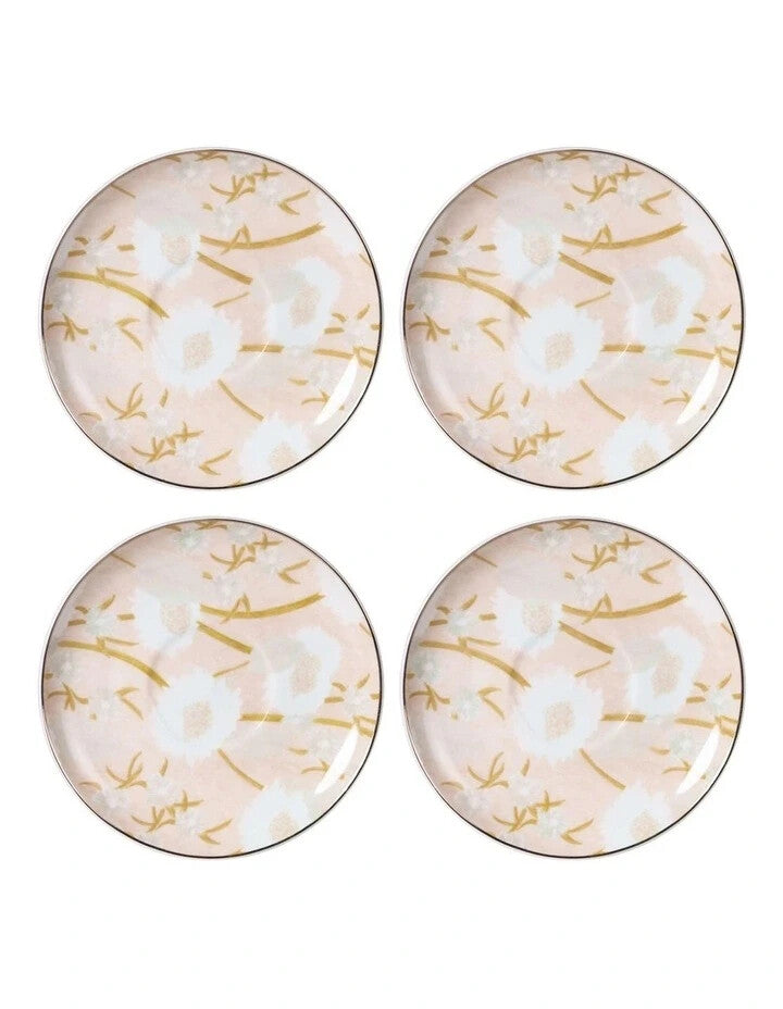 Robert Gordon x Louise Jones High Tea Set of 4 Side Plates in Alice Blush -Italy
