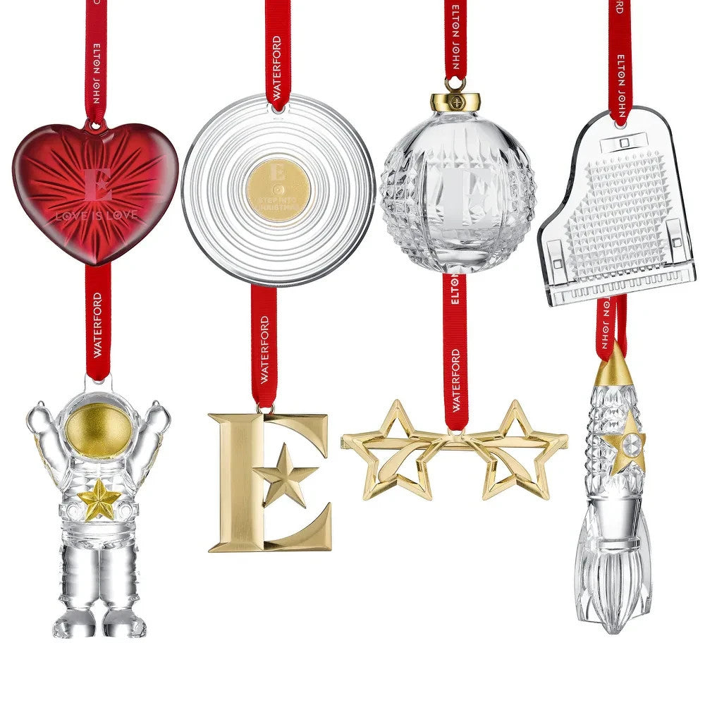 Waterford Elton John Ornaments, Set of 8 - RRP: $1390