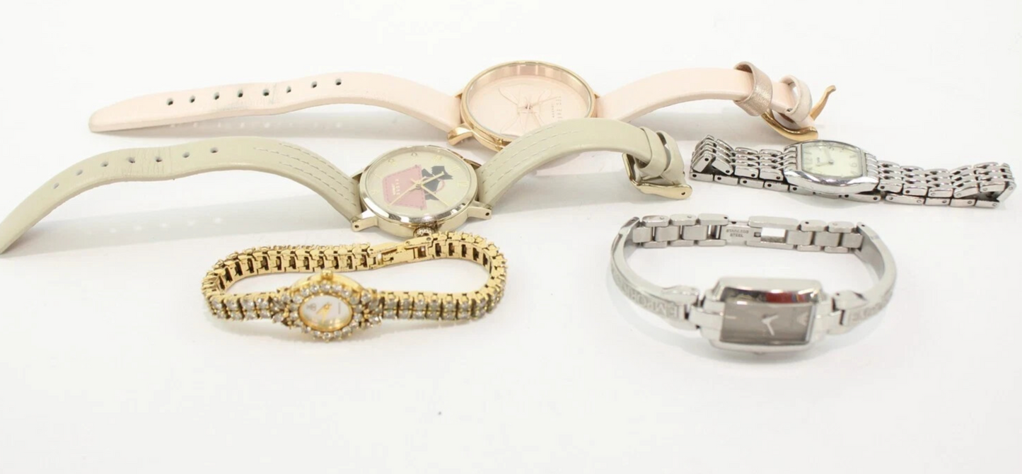 Women’s Fashion Watches Lot x5 – Quartz – Ted Baker, Accurist & More – All Work