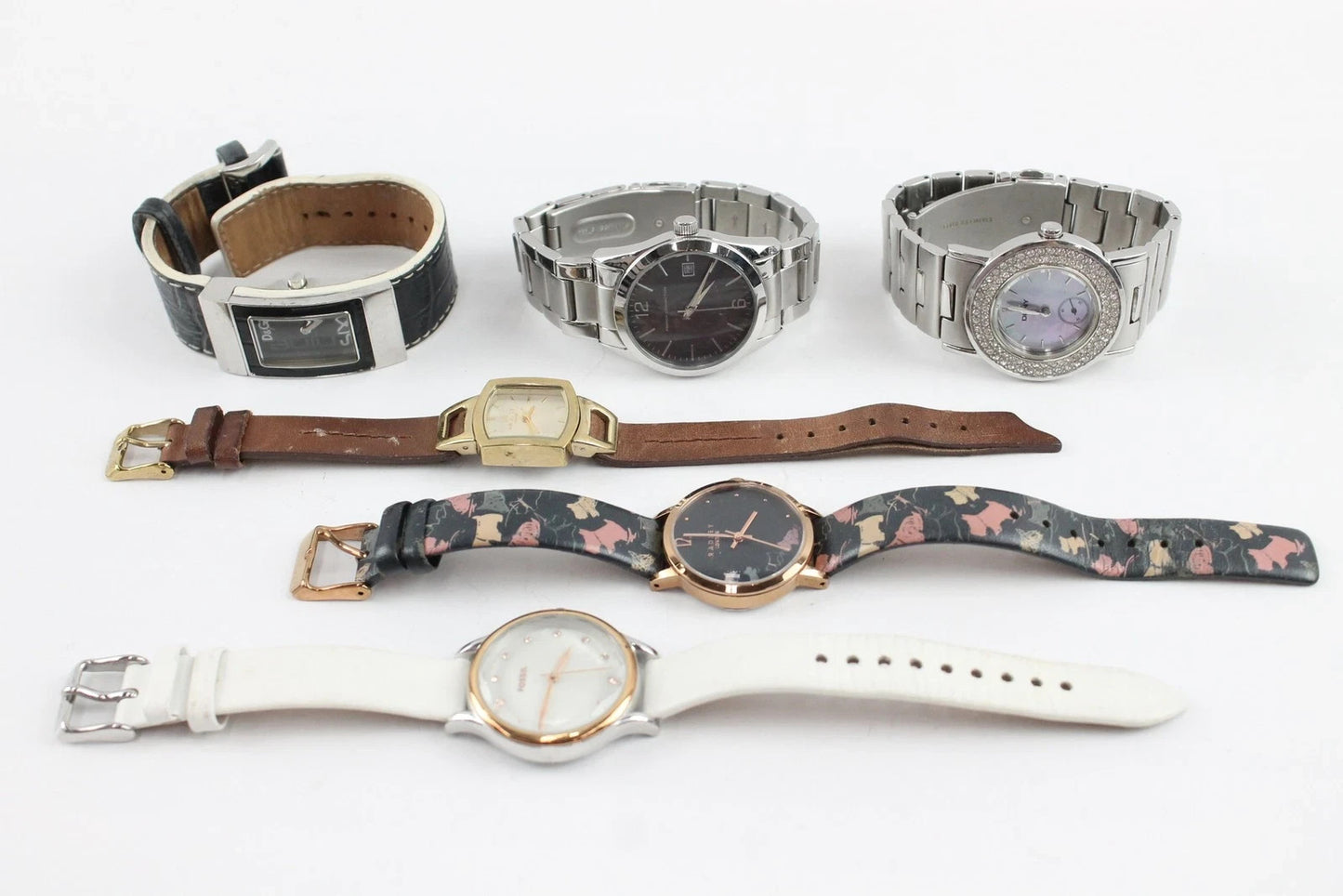 6x Women's Assorted Quartz Watches including Radley, DKNY, Fossil, etc. –Working