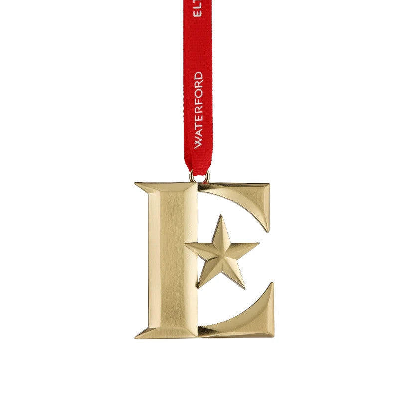 Waterford Elton John Golden E Icon Ornament - NEW IN BOX