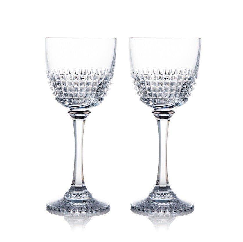 Rogaska Diamond White goblet Set of 2 - RRP $199
