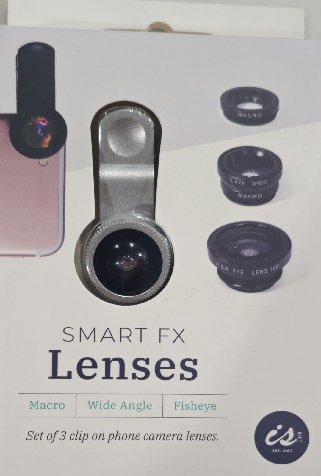 ISGIFT SMARTLENS Smart FX Clip on Phone Lens (Set of 3)