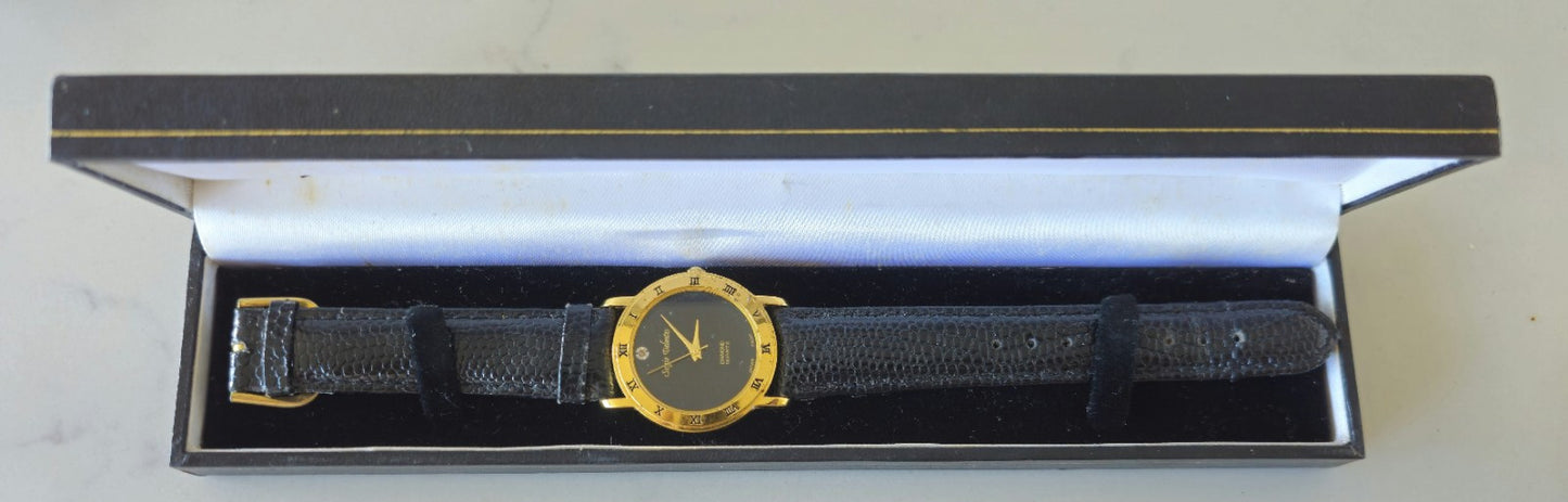 Men's Sergio Valente Watch Quartz, Working Condition In Original Box