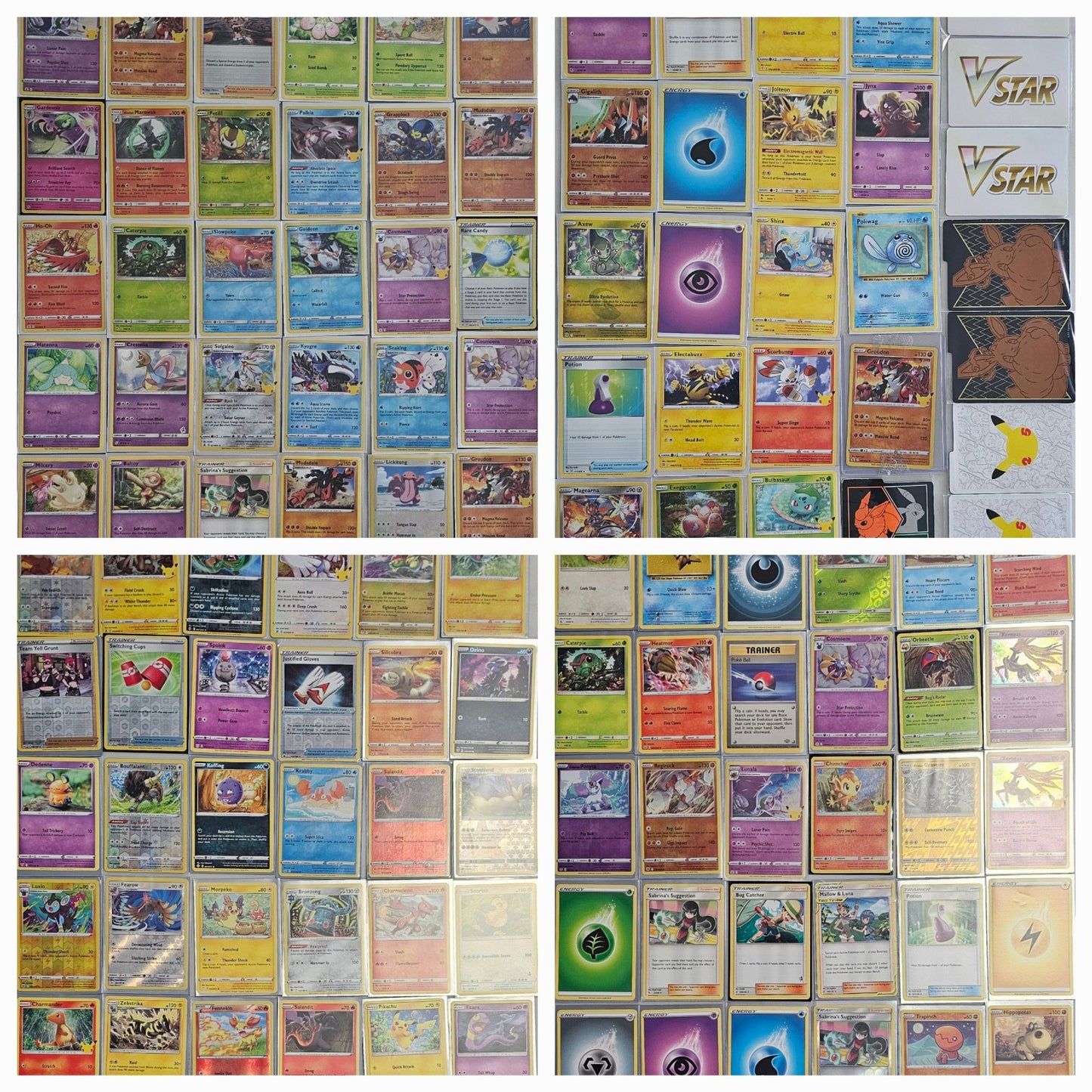 127 (119+8) Pokemon Cards Bulk All With Cover In Original Metal Box