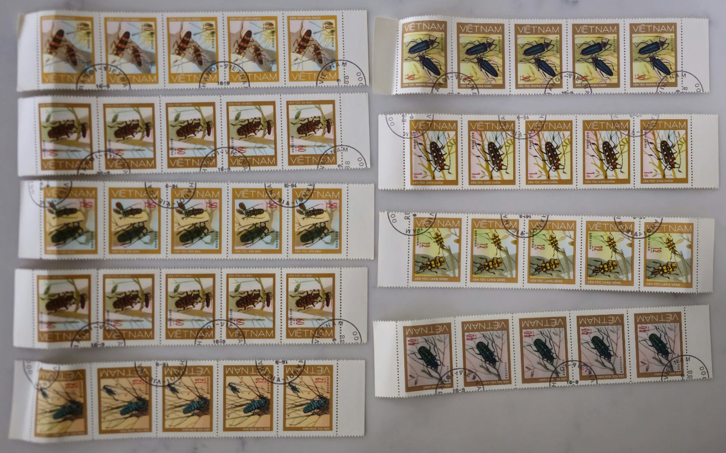 Vintage Sheets of Vietnam Stamps #0210