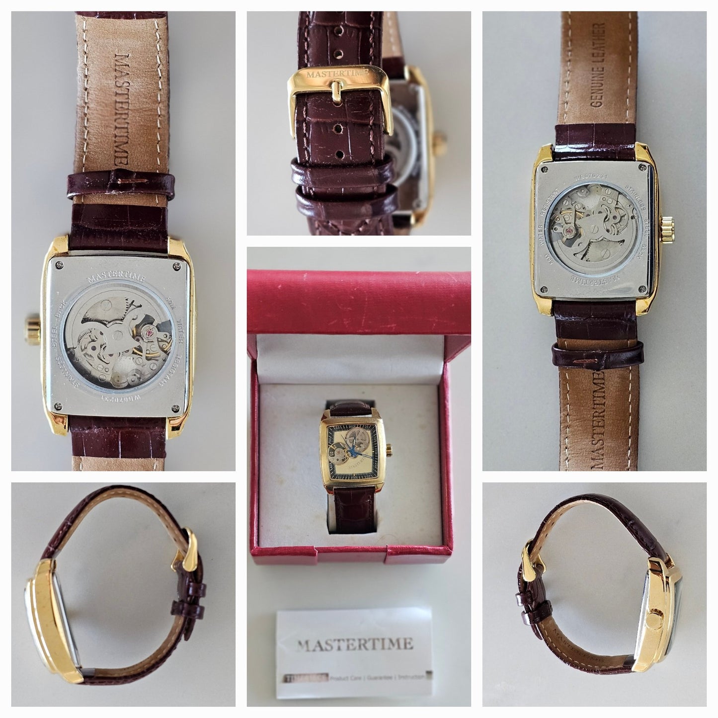 Mastertime Silver Tone Not Tested In Original Box #0307