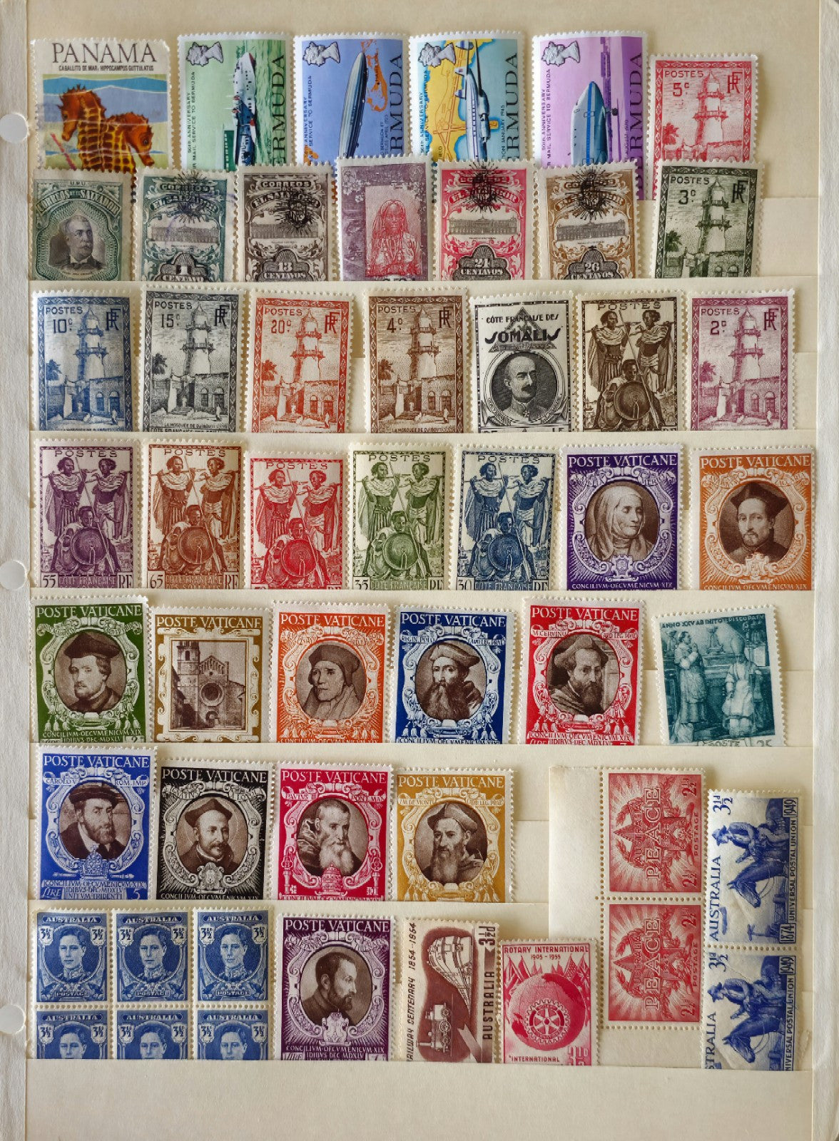 Vintage Valuable Collection of International Mint Stamps #0307