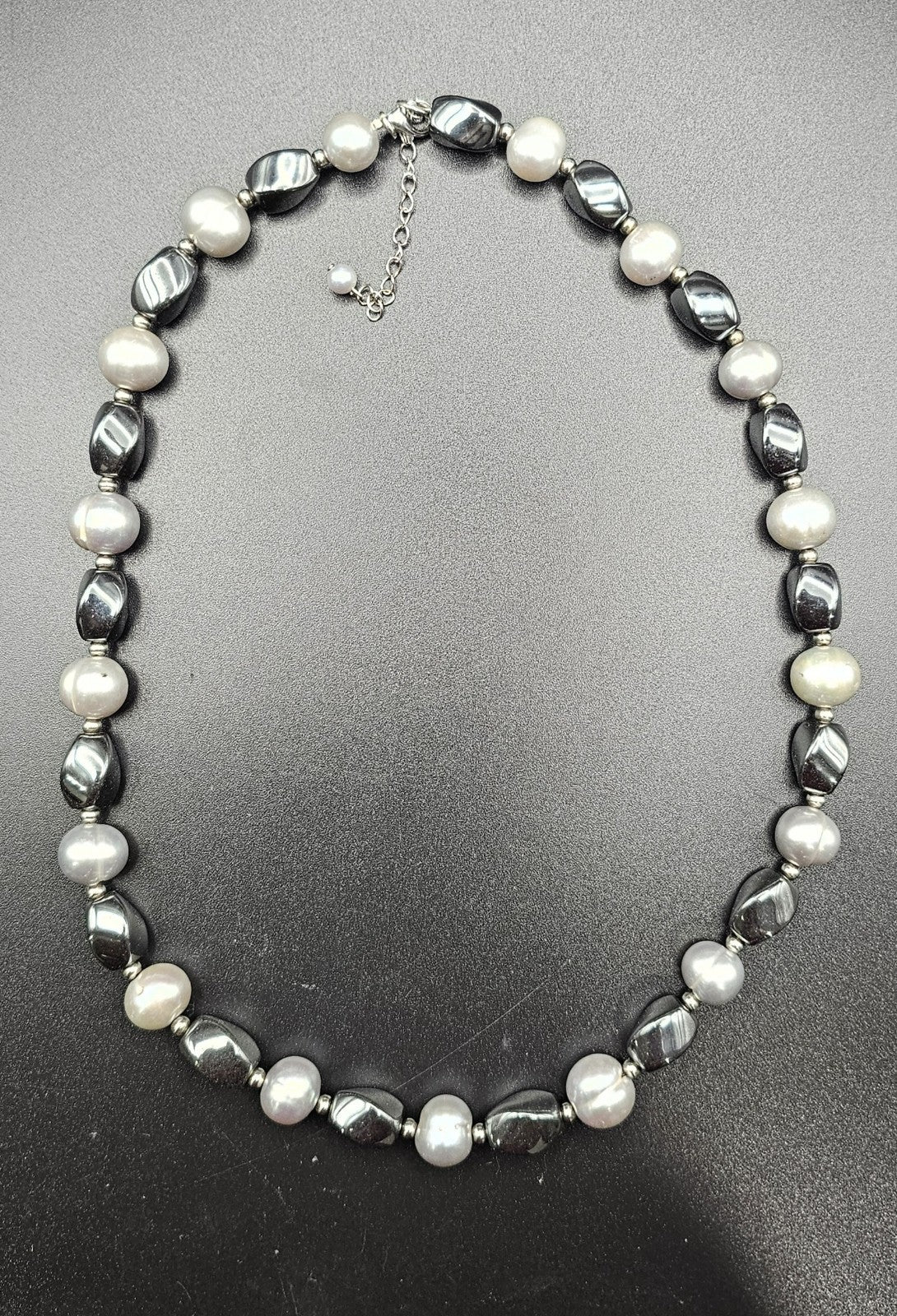 Vintage Beautiful Pearl& Gemstone Necklace Fashion Jewelry For Women