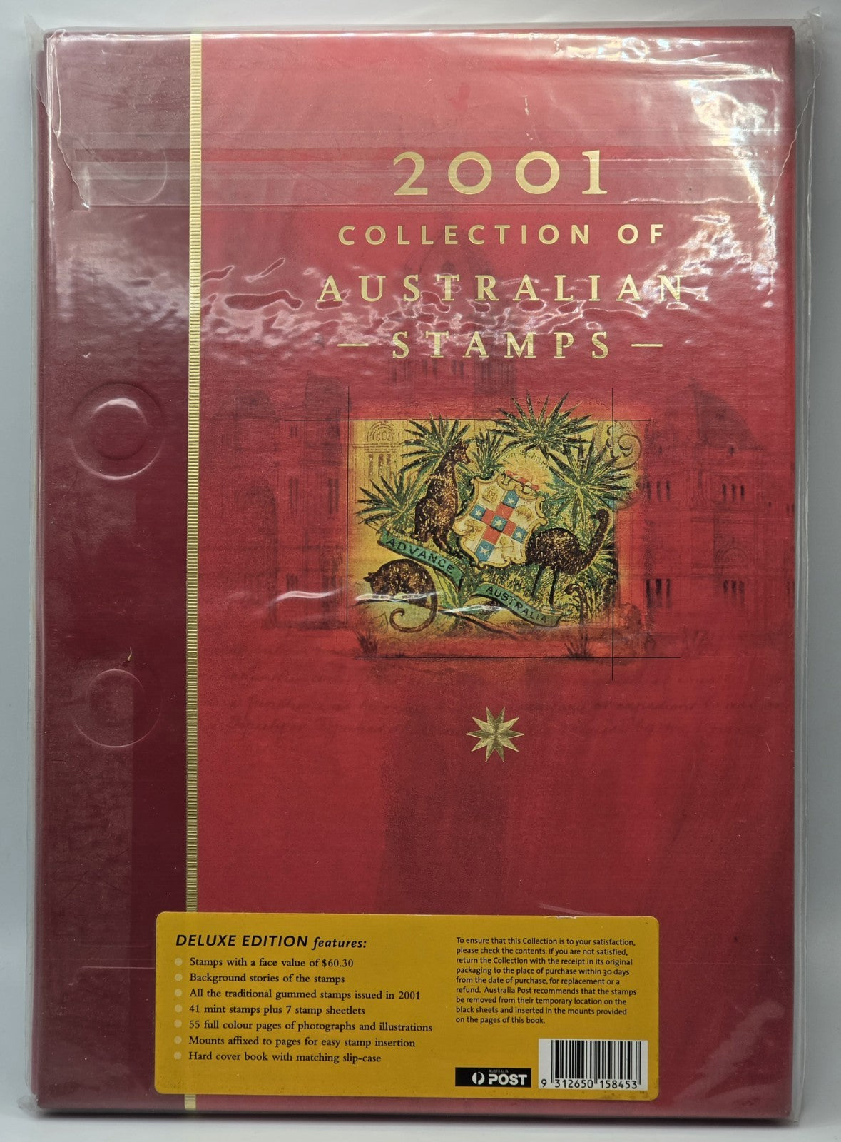 2001 Collection of Australian Stamps Deluxe Edition - Total Face Value $60.30