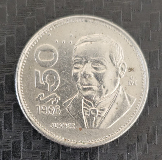 1986 MEXICO 50 PESOS - COIN