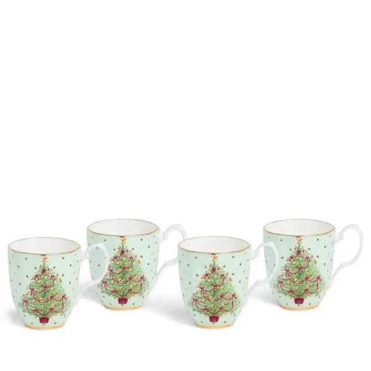 Royal Albert Christmas Mug Set | 400ml, 4 Pieces  - RRP $209 AUD