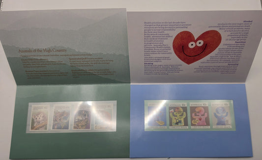 Australia 1989 Animals of the High Country & Community Health Stamp Pack Lot