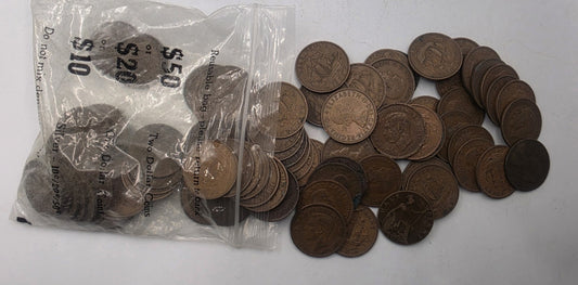 Vintage British Pre-Decimal Half Penny Coins Bulk Lot of 550gr 95+ - QEII & Geo