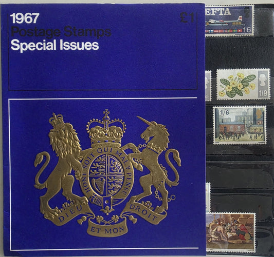 Great Britain 1967 Postage Stamps Special Issues Presentation Pack Complete Mint