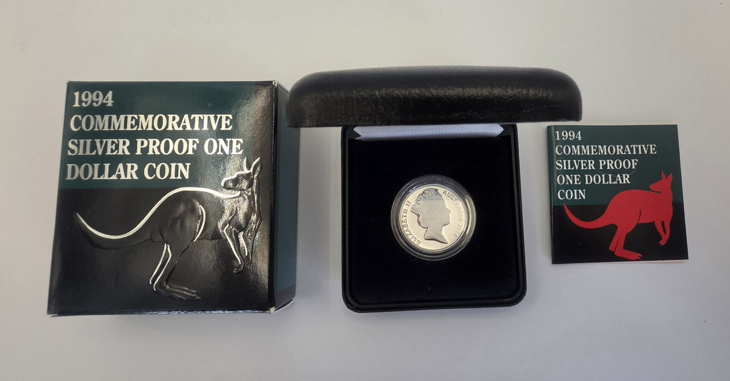 1994 Australia $1 10th Anniversary Note to Coin Silver Proof Royal Australian Mi