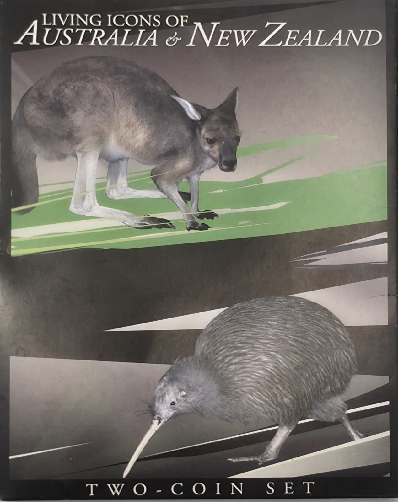 Living Icons Of Australia & New Zealand Two Coin Set Perth Mint Al/Br 2012