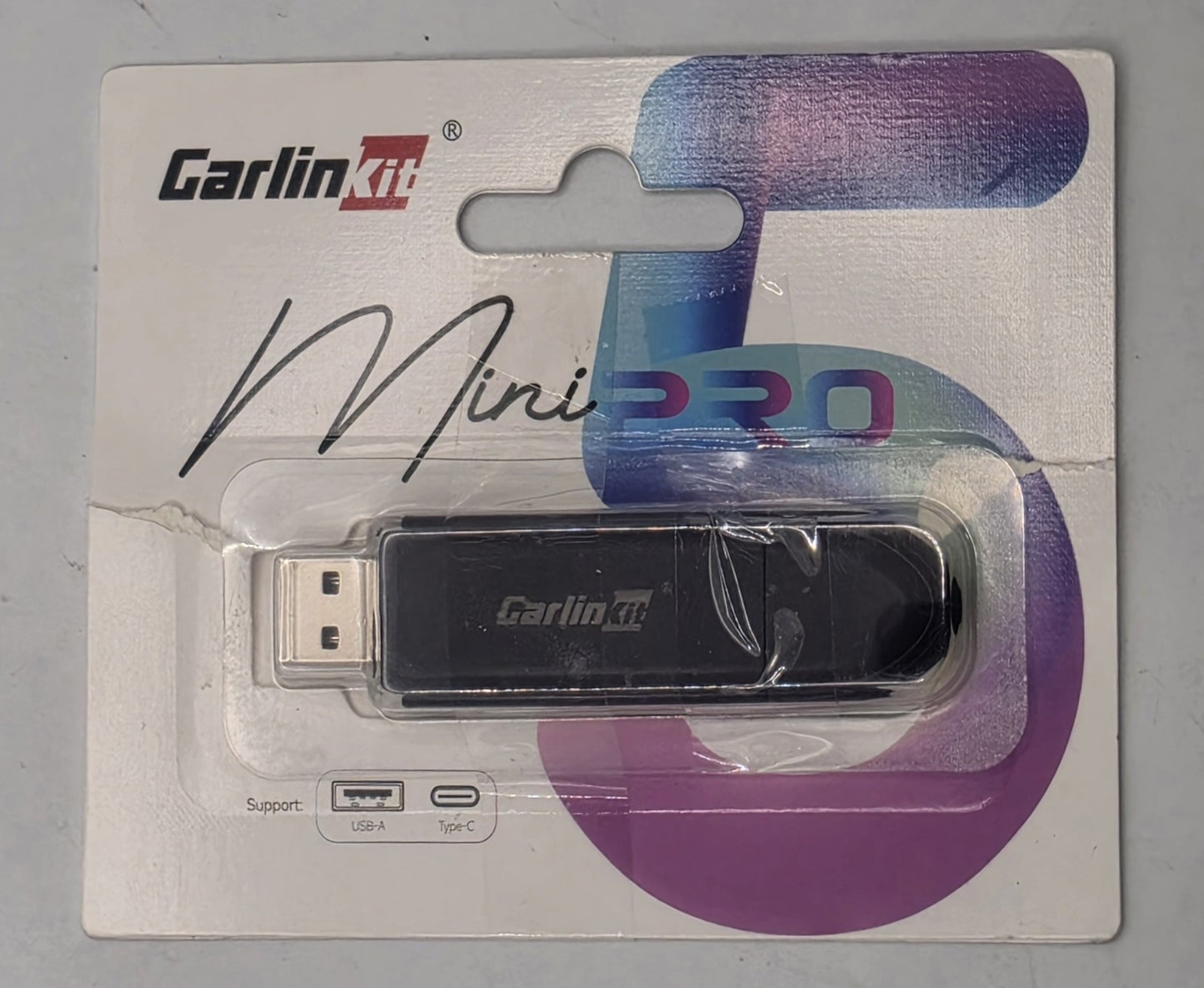 CarlinKit Mini SE Wireless CarPlay Adapter - USB-A & Type-C Support, OTA Upgrade