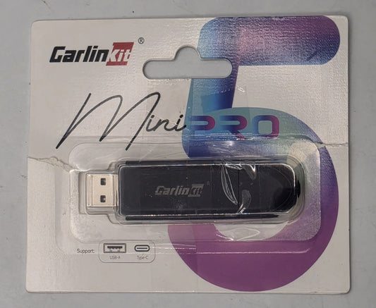 CarlinKit Mini SE Wireless CarPlay Adapter - USB-A & Type-C Support, OTA Upgrade