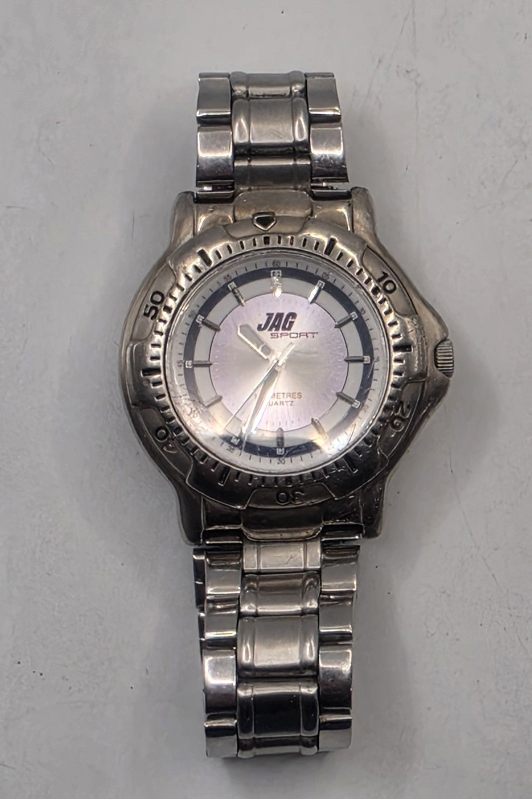 JAG Sport Men's Quartz Watch JS16A - 100M Water Resistant Stainless Steel Band
