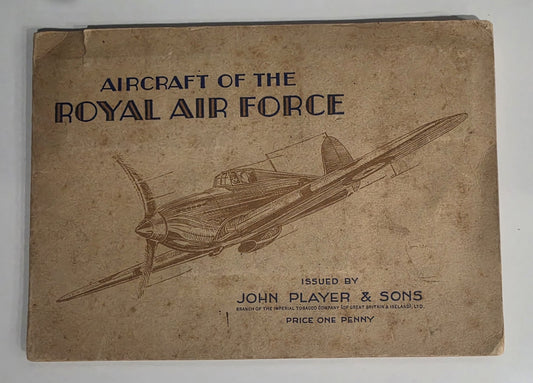 1938 John Player & Sons Aircraft of the Royal Air Force Cigarette Card Album Co