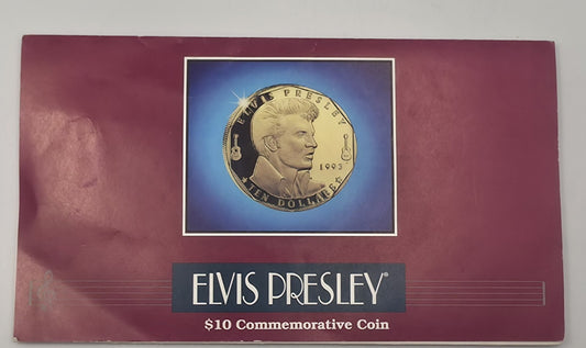 1993 Marshall Islands $10 Elvis Presley Commemorative Coin Presentation Pack