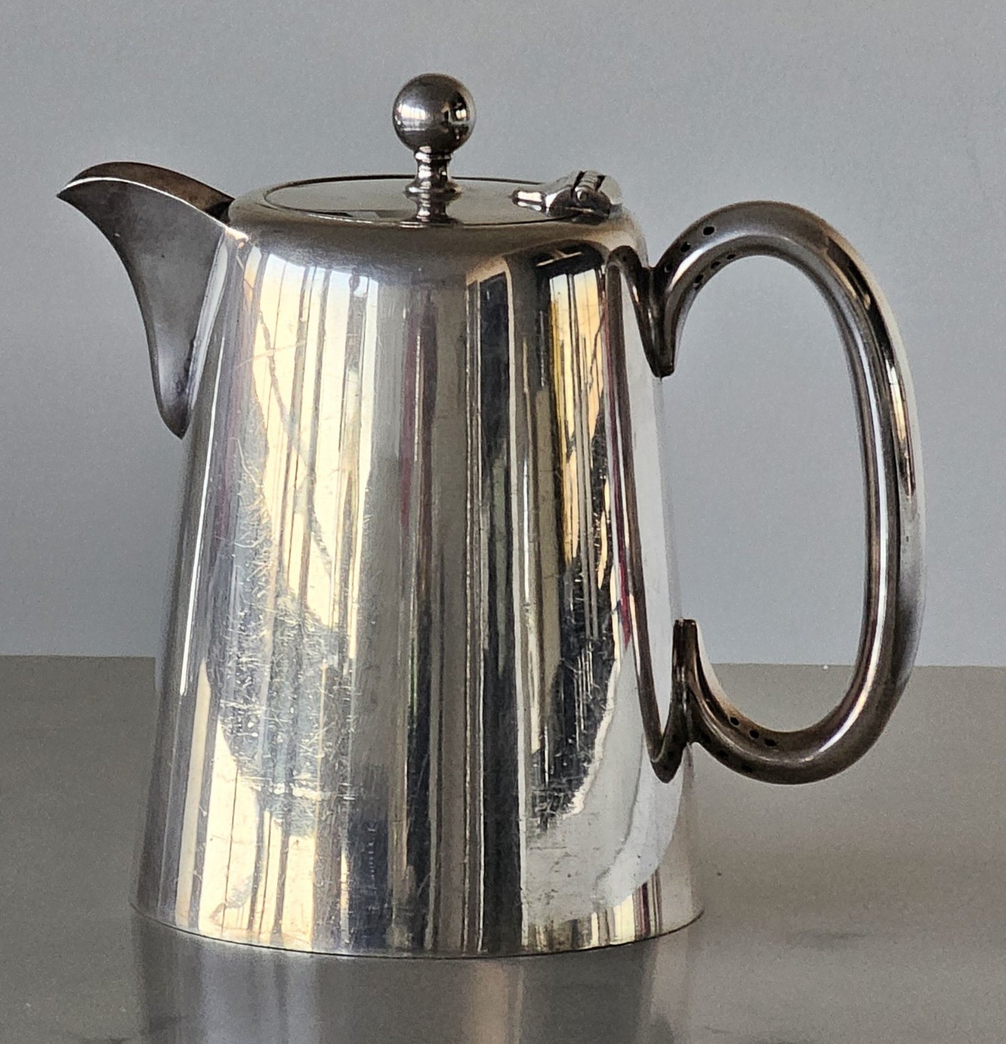 Vintage W&GS Silver Plate Coffee Pot / Pitcher - Hard Soldered A1 - Sheffied Eng
