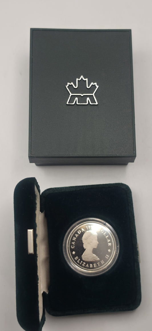 1984 Canada Jacques Cartier Commemorative Silver Dollar Proof Coin Set