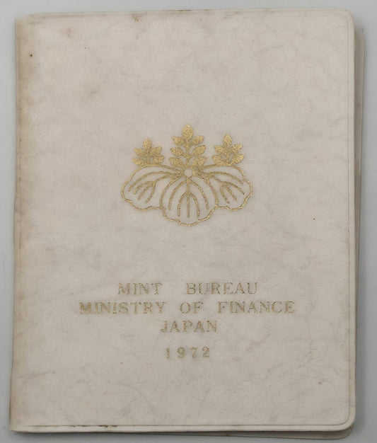 Japan 1972 Showa 47 Mint Bureau Coin Set with Sapporo Olympic Torch 100 Yen