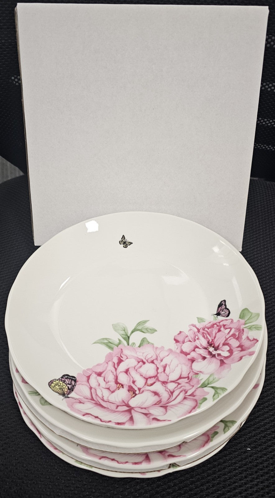 Royal Albert Floral Everyday Friends Miranda Kerr Plates Set x4-New in Box -20cm