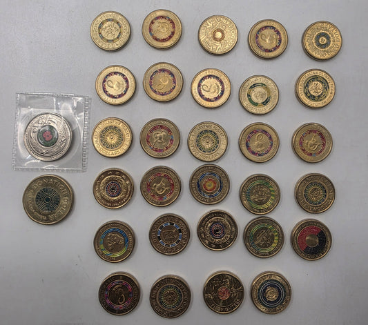 Australian Commemorative $2 Coin Lot 31 Color - Possum Magic, Remembrance
