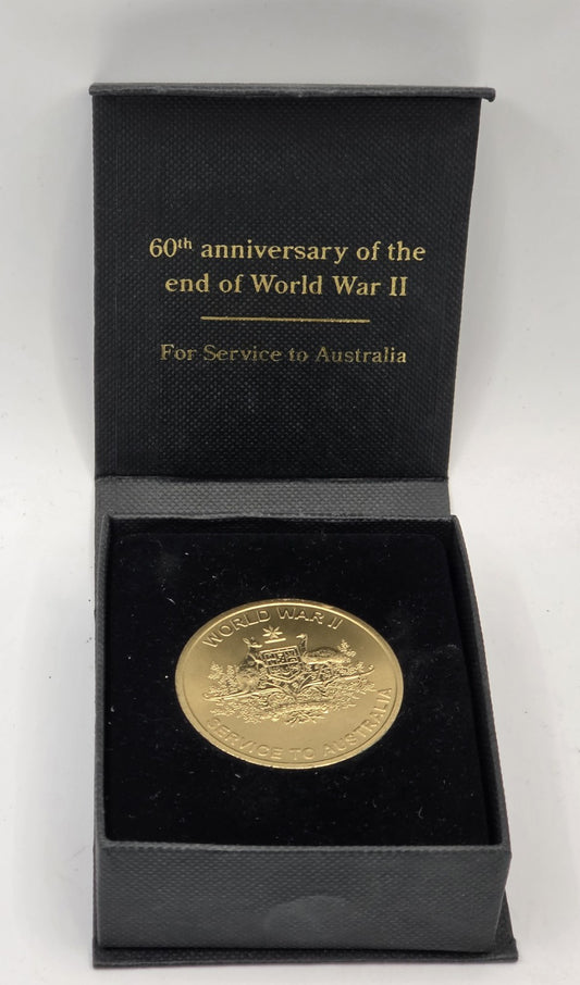 60th Anniversary World War II Commemorative Medal Service to Australia 1945-2005
