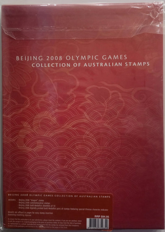 BEIJING 2008 Olympic Games Collection of Australian Stamps Album AUSTRALIAN POST