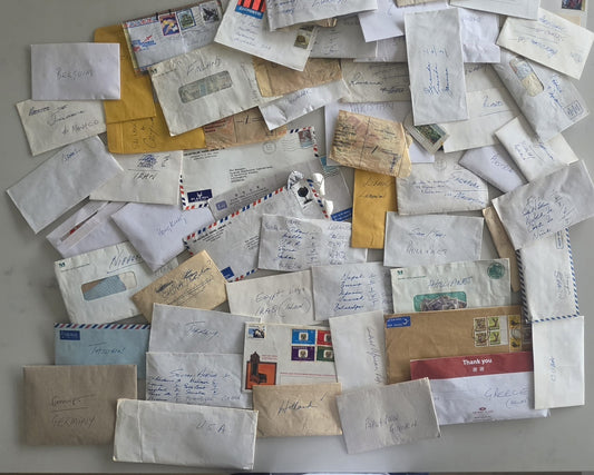 Vintage Worldwide Off & on-Paper Used Stamps Lot - Mixed Cover & Kiloware Box