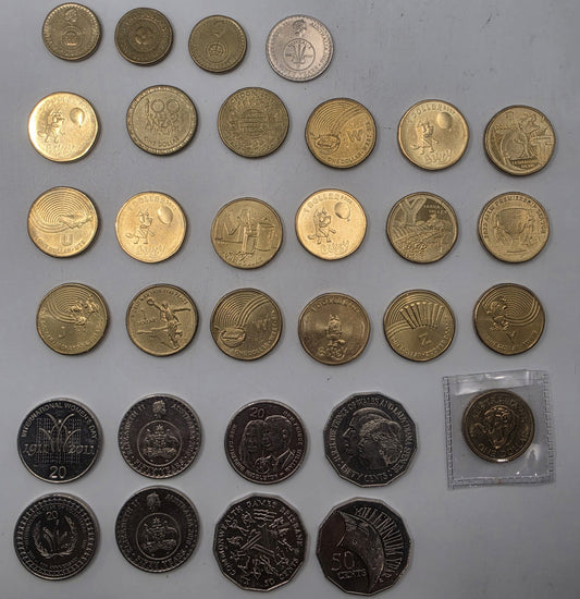 Australian Commemorative Coin Lot 31 Bluey $1, Great Aussie Coin Hunt, 50c Royal