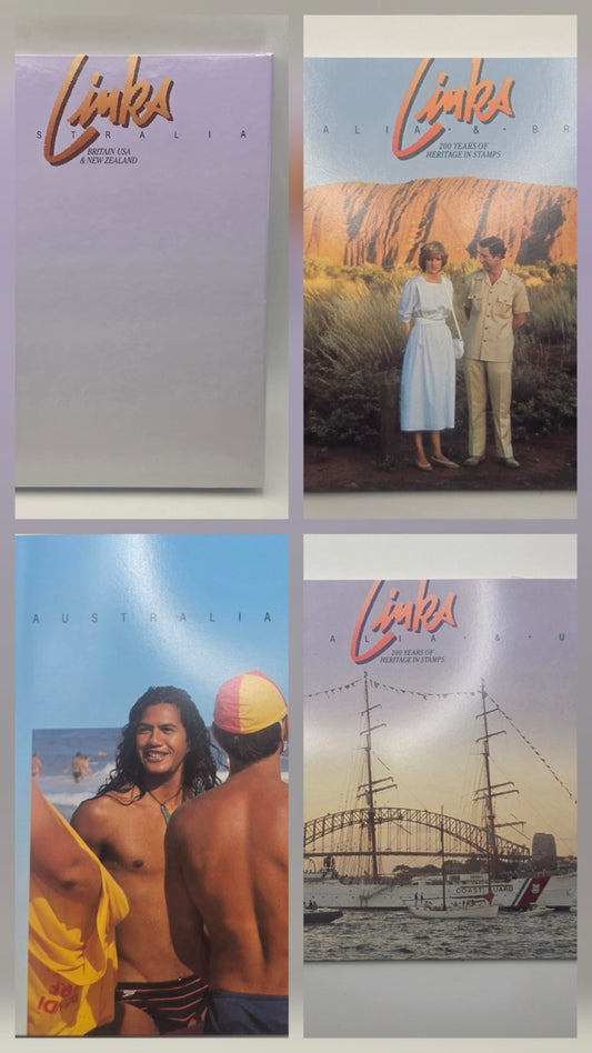 Australia Post Links 200 Years of Heritage in Stamps 3-Booklet Collection Box Se