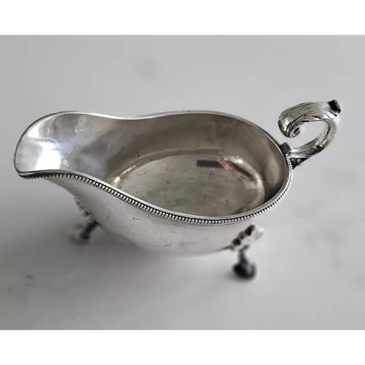 Vintage Antique Made In England Silver Plated  Cream And Sugar Set