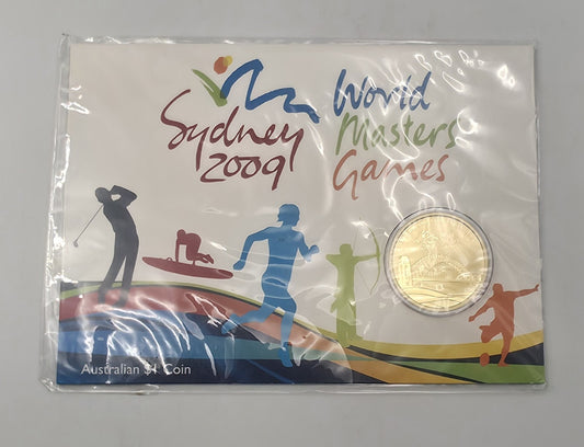 Australia 2009 Sydney World Masters Games $1 Uncirculated Coin Perth Mint Pack
