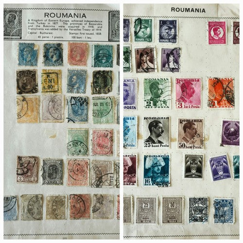 Collection Of Vintage Roumania stamps #0118