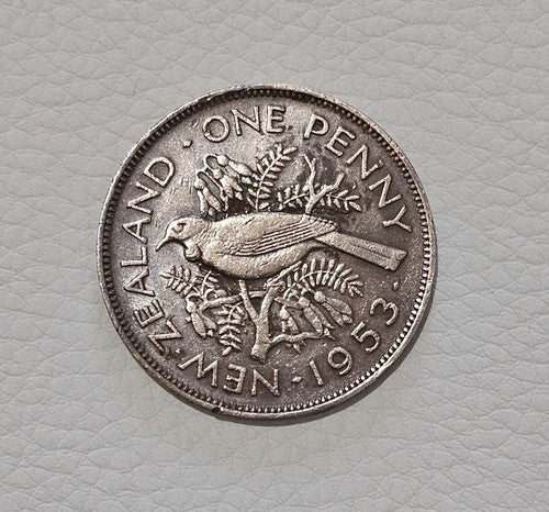 New Zealand 1953 One Penny 1d Elizabeth II - Extra Fine