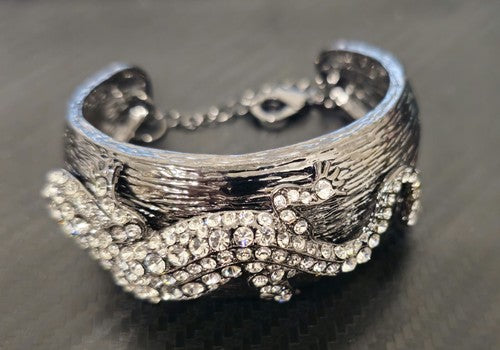 Animal Jewellery Lizard Simulated Pearl Stone