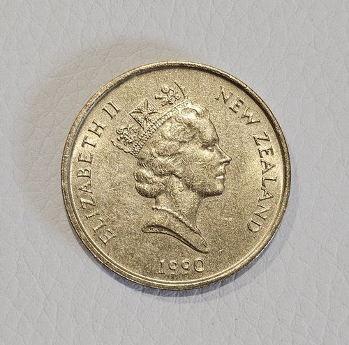 New Zealand 1990 Two Dollars $2 Elizabeth II