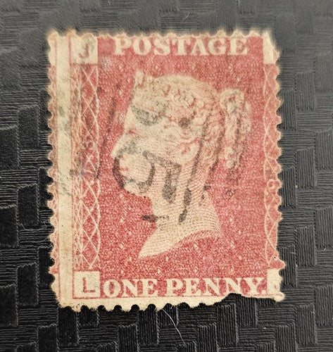 Great Britain Queen Victoria One Penny Red Stamp