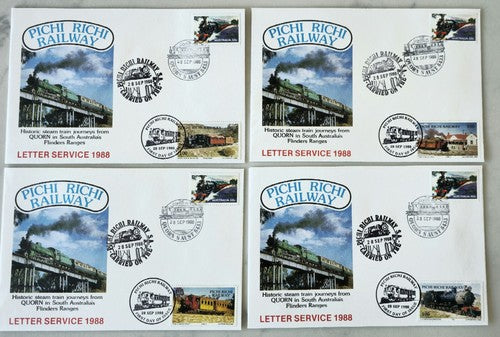 Vintage Australia 4 PC's First Day stamps. #1225