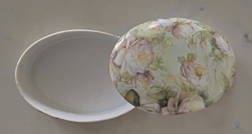Vintage BONNAE' Porcelain Collection Trinket / Pill Boxes-14x9x4cm