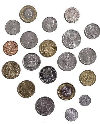 Lots Of 20 PC's International Coins